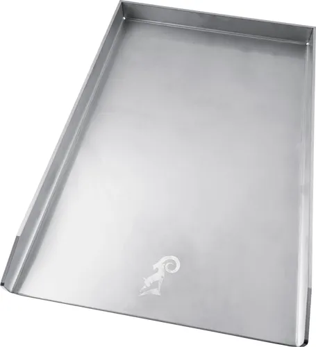 universal Grillplatte aus massiven Edelstahl 40x30cm