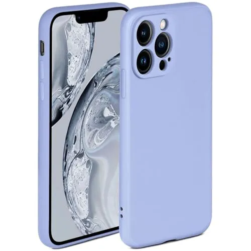 ONEFLOW Soft Case für iPhone 13 Pro Hülle aus Silikon mit Kameraschutz, Silikonhülle mit erhöhtem Schutz fürs Display, Backcover Schutzhülle, weiche Handyhülle, Hellblau