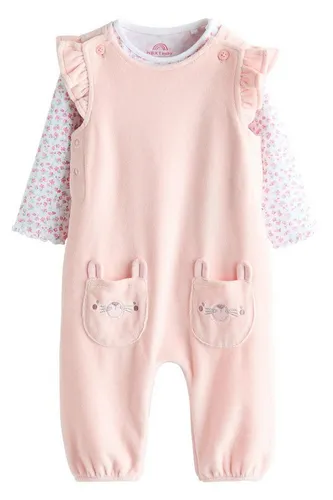 Next Body & Hose Baby-Latzhose und langärmliger Body im Set (2-tlg)