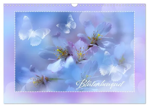 Astrid Ziemer | Blütenbouquet Wandkalender 2026 - Kalender im DIN A3 Querformat mit 14 Seiten, bietet beeindruckende Macro-Fotografien von Blüten und bringt Farbe in Ihr Zuhause.