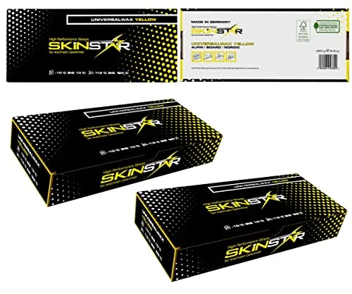 SkinStar Universal Wachs Yellow Edition Ski und Langlauf Wachs Ski Wax 500g