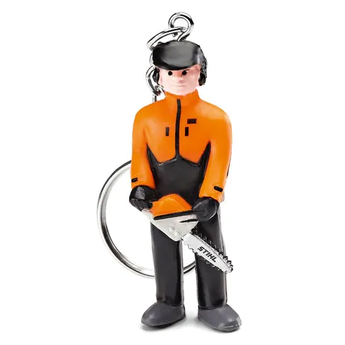 FAIE Schlüsselanhänger Waldarbeiter in orange von STIHL