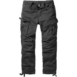 Brandit Columbia Mountain Vintage Cargo Hose schwarz, Größe S - Wanderhose aus 100% Baumwolle, superleicht und bequem. Praktische Taschen für Handy und Geldbörse, ideal für Abenteuer in der Natur.