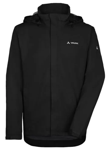 VAUDE Herren Mens Escape Bike Light Jacket - Schwarz, XL EU, atmungsaktive und wasserdichte Fahrradjacke mit Reflektoren für optimale Sichtbarkeit bei Dunkelheit