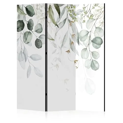 LUMASOUL Paravent doppelseitiger - Paravent Raumteiler Innen - Natur Motiv - 135x172 cm