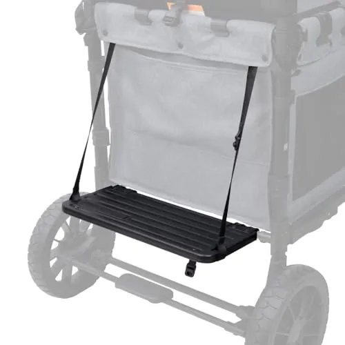 WONDERFOLD Buddy Board Wagon Kinderwagen Stehbrett - Rutschfest und zusammenklappbar für Kleinkinder - Robustes Trittbrett aus strapazierfähigem HDPE für eine sichere Fahrt. Ideal als Zubehör für Kinderwagen oder Buggys bis 25kg. Kompakt und leicht zu verstauen, perfekt für kleine Abenteurer.