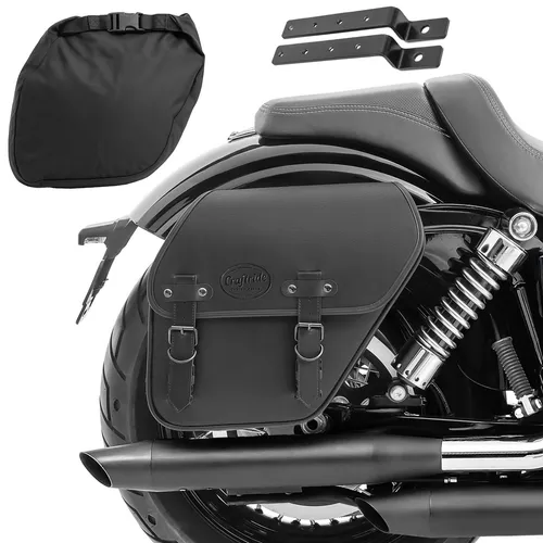 Satteltasche + Halter für Yamaha XV 535 Virago Fargo rechts