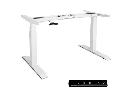 Poppstar Schreibtisch Sitz-Steh-Schreibtischgestell mit Dual-Motor-System - Zubehör für Möbel, elektrisch höhenverstellbar mit 2 Speicherplätzen, Soft-Start/-Stop und Kollisionsschutz für ergonomisches Arbeiten.