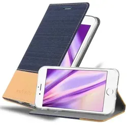 Cadorabo Hülle für Apple iPhone 6 / 6S Schutzhülle in Blau Handy Hülle Etui Book Case Cover
