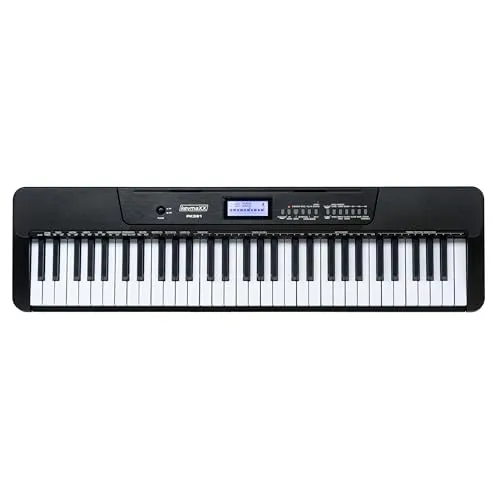 keymaXX PK361 Home Keyboard: Das Musikwunder – 61 MidSize-Tasten, 430 Sounds, 300 Rhythmen, Perfekt für Einsteiger