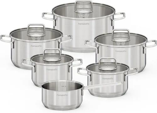 Hanseatic Topf-Set BASIC, Edelstahl 18/10, 11-tlg.