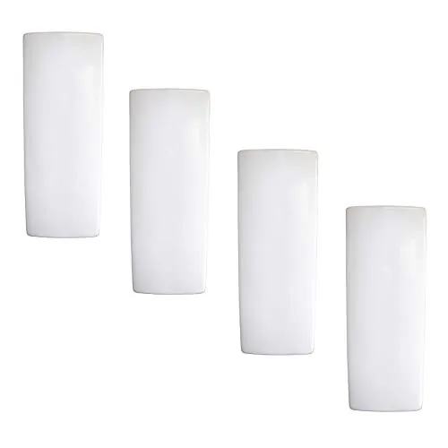 Luftbefeuchter 4-teiliges Set aus Keramik neutral schlicht weiß zur Befestigung am Heizkörper Heizung Wasserverdunster Diffuser a11386