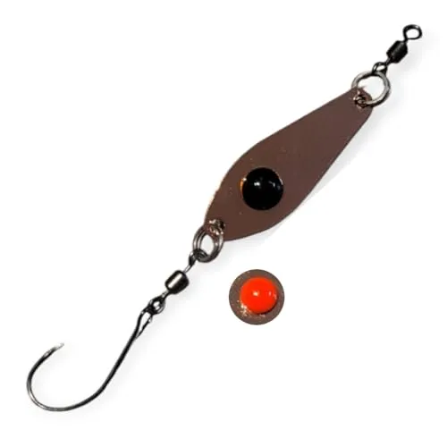 Troutwerk Spoon 3,1cm 2,4g - Forellenspoon, Troutwerk Farbe:kupferfarben/schwarz/rot