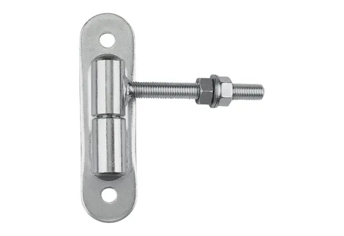 SO-TECH® Torbeschlag Torangel Torband Türscharnier mit Anschraubplatte Stahl verzinkt (1 St), Ø 24 mm M12 x 96 mm Tragkraft 150 kg pro Stück