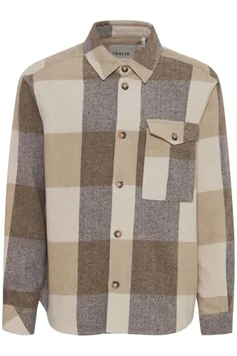 !Solid SDMANHEIM Herren Übergangsjacke - Box Fit, Größe L, Farbe Starfish - Vielseitige Herrenjacke im Box Fit, ideal für jeden Anlass. Hergestellt aus nachhaltigen Materialien, perfekt kombinierbar mit T-Shirt und Jeans oder schicker mit Chino.