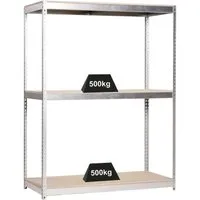 PROREGAL Schwerlastregal Wood Beast 200 x 210 x 45 cm - Robustes Schwerlastregal mit 3 Ebenen und einer Fachlast von 500 kg, ideal für Werkstatt und Lager. Einfache Montage und höhenverstellbare Fachböden für flexible Nutzung.