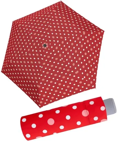 Doppler Mini Kinder Taschenschirm Dots - rot