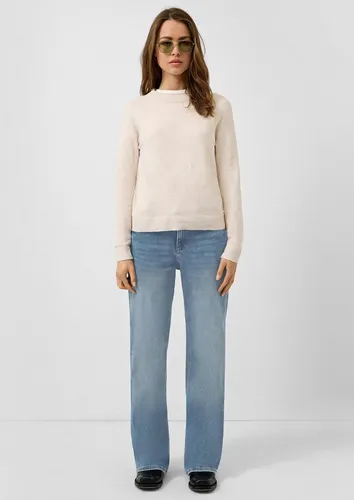 QS Damen Jeans-Hose 2163062 Blue 42/34 - Modische Slim Fit Jeans im Used-Look mit 5-Pocket Design. Der Mid Rise Bund und die Gürtelschlaufen sorgen für perfekten Sitz und Stil im Alltag.