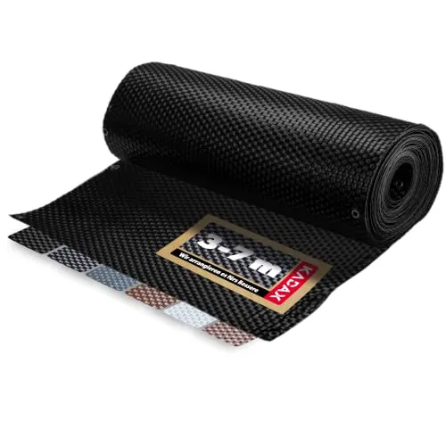 KADAX Sichtschutz für Balkon, Terrasse, Zaun, wetterfeste Sichtschutzmatte aus PE-Rattan, Balkonbespannung mit Kabelbinder, Sichtschutzzaun, Balkonverkleidung, Windschutz (0,9 m x 4 m, Schwarz)