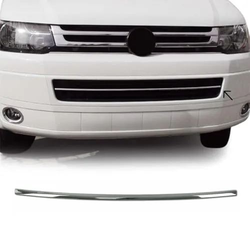 OMAC Zierleisten-Aufkleber Kühlergrill für VW Caravelle T5 (2010-2015) - Hochwertiger Edelstahl-Aufkleber, rostbeständig und schützend. Verleiht Ihrem Fahrzeug Stil und schützt vor Kratzern - einfache Installation ohne Bohren!