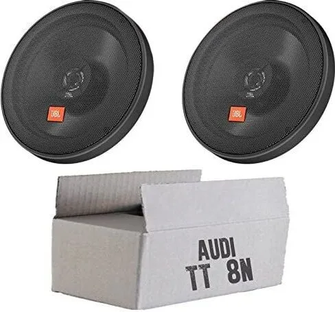 JBL STAGE2 624 | 2-Wege | 16,5cm Koax Lautsprecher - Einbauset passend für Audi TT 8N Front - justSOUND