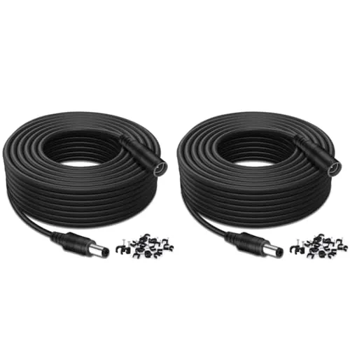 Tonton 2Pack universal 30ft 10 Meter Strom Verlaengerungskabel