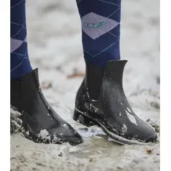 ELT WALDHAUSEN Jodhpurstiefelette Chelsea Reitstiefel schwarz 42 - Wanderschuhe für Reiter, aus robustem PVC gefertigt, bieten optimalen Komfort und einen sicheren Halt im Sattel.