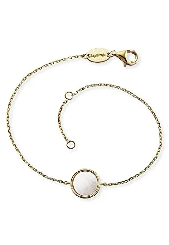 Engelsrufer ERB-LILPE-G Damen Armband Silber Gold weiß Perlmutt 19 cm