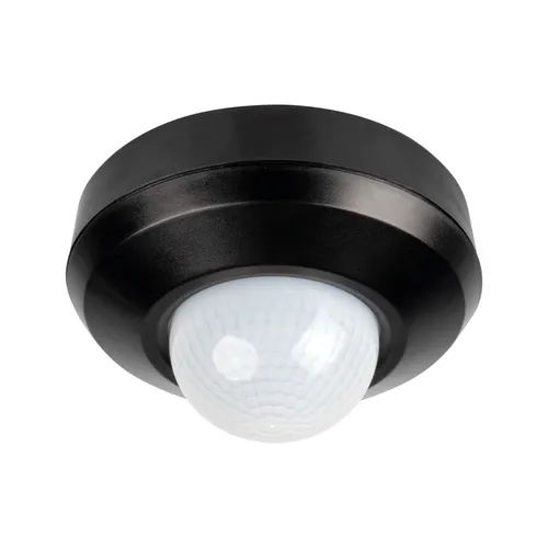 Bewegungsmelder PIR Schwarz Deckenmontage Innen Außen 360° Sensor IP44