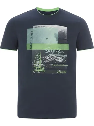 Jan Vanderstorm Herren T-Shirt Hakejan dunkelblau, 3XL (XXXL) - 64/66