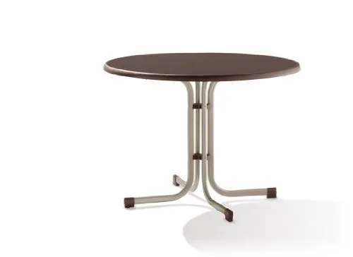 Sieger Klapptisch Rund Champagner Ø 100 cm in beige von Sieger