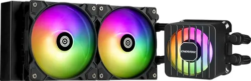 Enermax LIQMAXFLO Series 240 ARGB - Effiziente CPU-Wasserkühlung - Wasserkühlung für AMD und Intel mit max. 24 dBA Geräuschpegel, inkl. 2 RGB-Lüftern und 274mm Radiator für optimale Kühlleistung.
