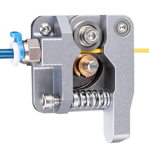Verbesserter Creality Ender 3 All Metal MK-8 Extruder Feeder Drive 1,75 mm Filament für Ender 3 Pro, Ender 3 V 2, Ender 5/5 Plus/Pro, CR-10-Serie, 3D-Drucker, Grauer Aluminiumblock-Bowden-Extruder