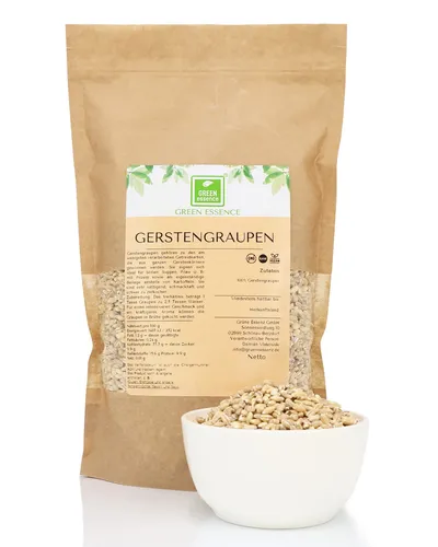 Gerstengrütze groß 1kg - Gerstengraupen groß - Große Graupen ideal für Suppen -