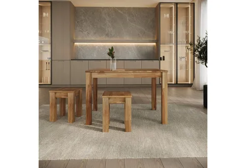 Krok Wood Esstisch Bonn aus Massivholz in Eiche - Esstisch aus massiver Eiche, ideal für stilvolle Esszimmer, vereint robustes Design mit kompromisslosem Komfort. Perfekt für gesellige Runden und elegante Anlässe.