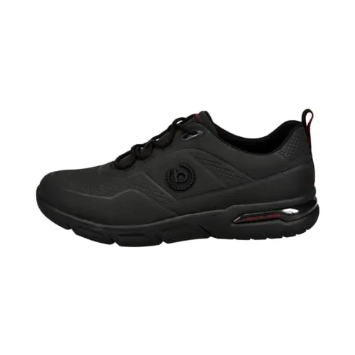 bugatti Herren Low-Top Sneaker - Bequeme Freizeitschuhe für stilvolle Männer - Herren-Sneaker mit normaler Weite und Schnürsenkeln, ideal für Freizeit und Sport. Stilvolles Design in Schwarz.