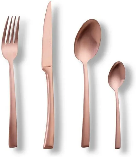 ECHTWERK Besteck-Set Avelino 16-teilig, Edelstahl, Bronze mattiert (16-tlg), 4 Personen, Edelstahl 18/10