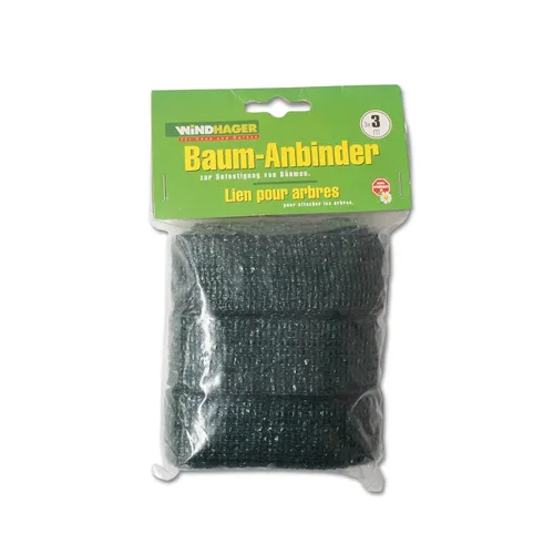 Windhager Baumanbinder Fixierband Gewebeband Pflanzenband 3x3m grün