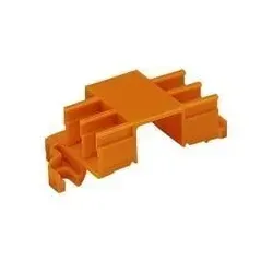 Wago Befestigungsadapter 243-113 - 6-fach Steckklemmenhalter für DIN-Schiene, 10 Stück im Set für sichere Schraubbefestigung