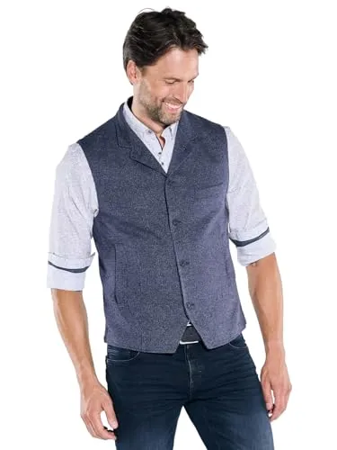 engbers Herren Herren Sakko-Weste Gemustert, Saphirblau, 39145, Saphirblau in Größe 50