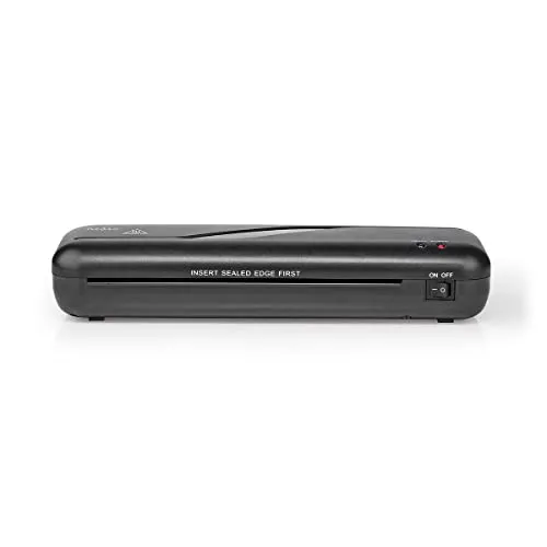 Nedis LAMI112BK4 Laminator - Laminiergerät für Heißlaminierung, bis zu 230 mm/min, ideal für Büro und kreative Projekte.