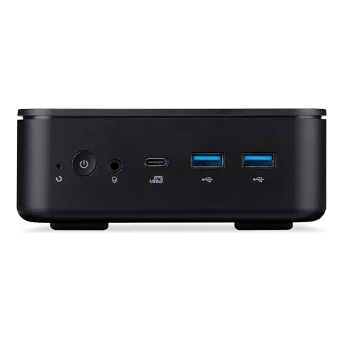 acer Mini PC | Veriton NUC | Schwarz | Core i7 1355U | RAM: 8GB | SSD: 1TB | Windows 11 Pro | Office 2024 Pro | Sicherungsstick