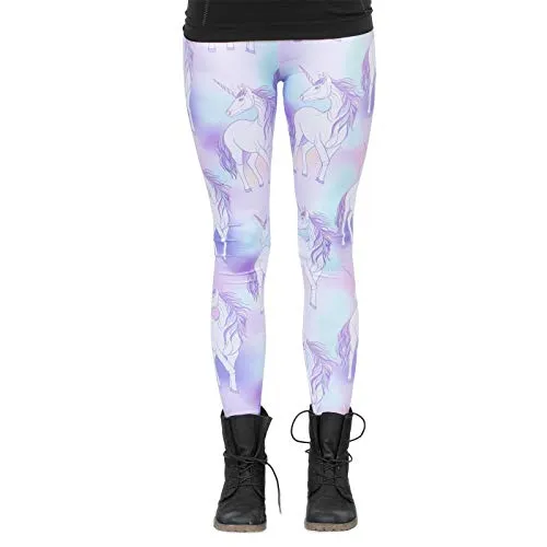 cosey - Unicorn Line Leggings (Einheitsgröße) - Design Pastell Einhorn