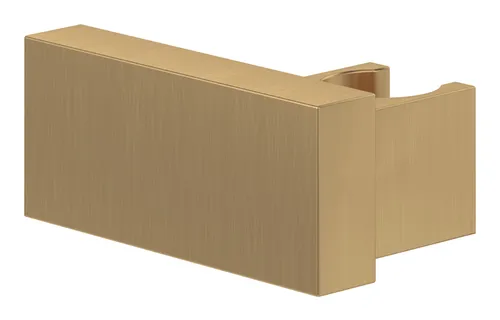 Villeroy & Boch Universal Showers Handbrausehalter eckig - Sanitärinstallation - Hochwertige Badarmatur in brushed gold, perfekt für ein modernes Badezimmer-Design und einfache Montage.