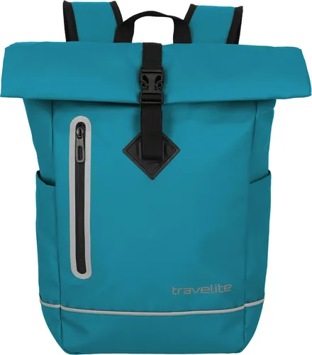 Travelite Basics Roll-up Plane Rucksack in türkis von travelite