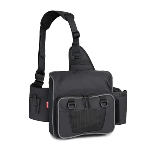 Fox Rage Tackle Belt - Praktischer Angeltasche in Schwarz, ideal zum Organisieren von Angelzubehör für einen stressfreien Angelausflug.