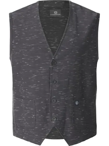 JAN VANDERSTORM Sweatweste AHLMANN für Herren Gr. L in Dunkelgrau - Moderne Sweatweste AHLMANN aus 95% Baumwolle für hohen Tragekomfort. Ideal für lässige Outfits, leicht kombinierbar mit Oberteilen und Jeans. Maschinenwaschbar und pflegeleicht.