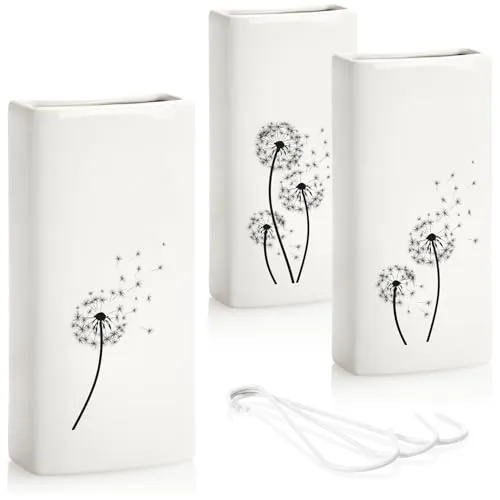 com-four® 3x Luftbefeuchter aus Keramik