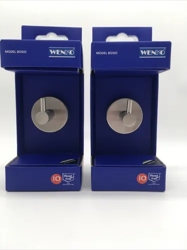 WENKO Bosio Uno Wandhaken - Moderner Handtuchhalter - Wandmontierter Kleiderhaken aus hochwertigem Edelstahl, ideal für Badezimmer und Küchen. Stilvolles Design und praktische Lösung für mehr Ordnung.