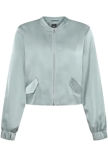 zero Damen Blouson Langarm 42, Silver Blue - Eleganter Blouson mit figurumspielender Passform aus hochwertigem Material. Ideal für stilvolle Outfits, perfekt für jede Gelegenheit.